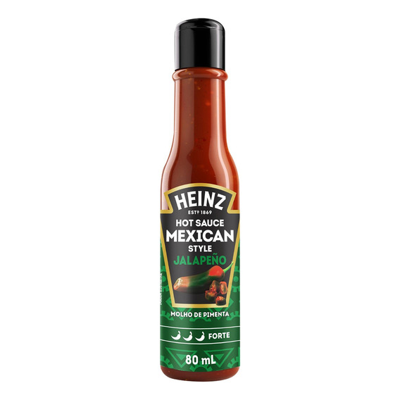 Molho De Pimenta Jalapeno E Habanero Heinz 80ml Frasco