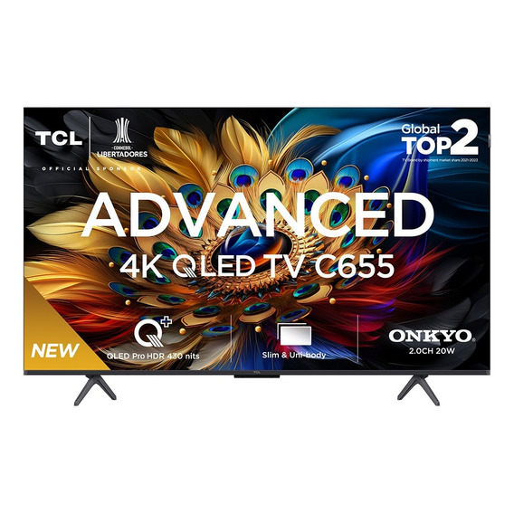 TCL Smart TV Advanced 4K QLED PRO 55C655 Google Tv Dolby Chumbo