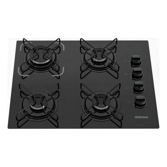 Cooktop Itatiaia Essencial 4 Bocas - Preto