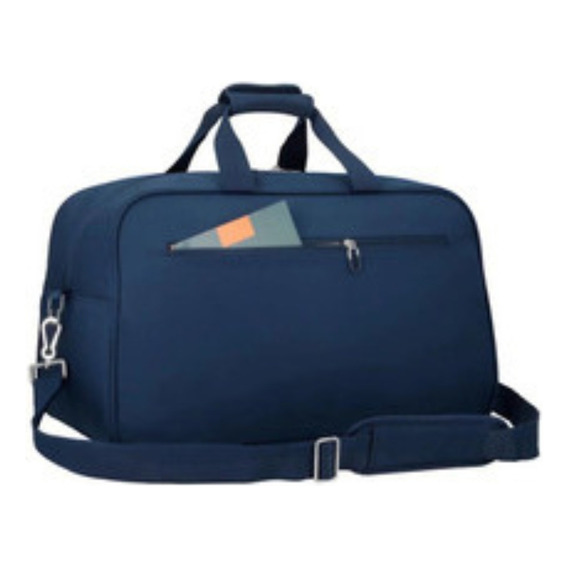 Mala De Mão Soft Motion Biz Samsonite Cor Azul Liso 40L