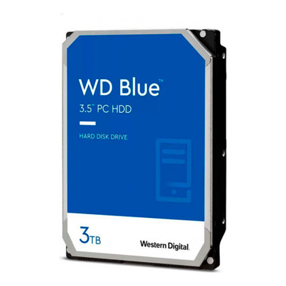 Hd 3tb Western Digital Blue, Sata, Para Desktop - Wd30edaz U Unica Unica Cor Azul