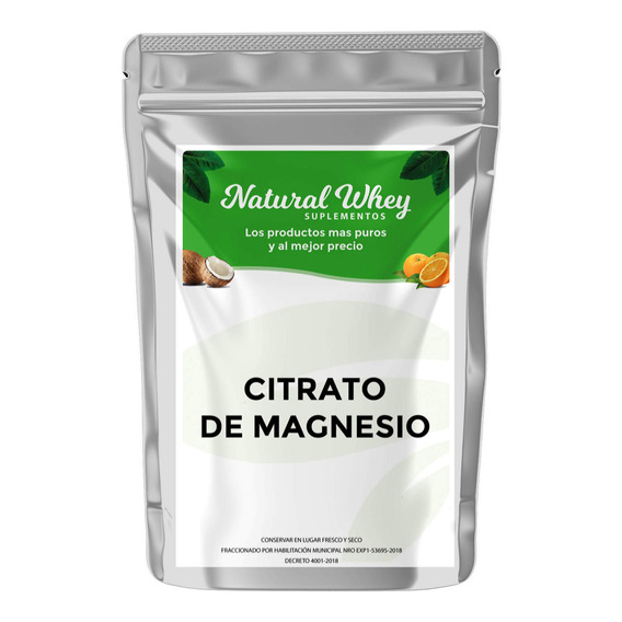 Citrato de magnesio Natural Whey Suplementos 1 Kg