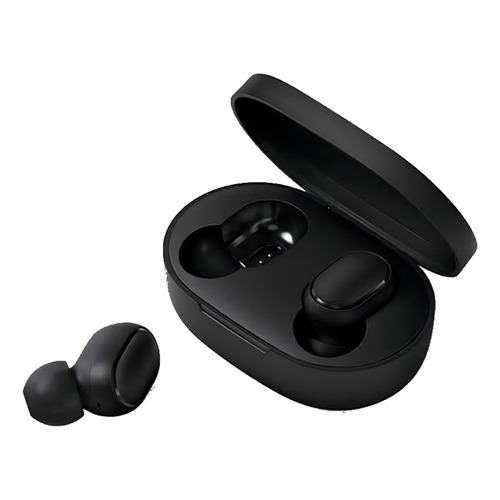 Fone de ouvido in-ear sem fio 01Smart A6S preto com luz LED