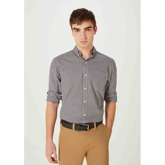 Camisa Básica Masculina Manga Longa Slim Hering