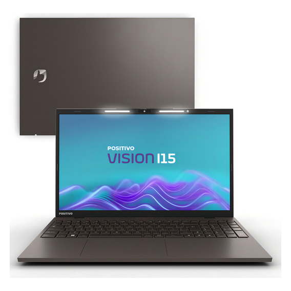 Notebook Positivo Vision I15 Intel Core I3 Linux 16gb 256gb Ssd Lumina Bar 15.6  Fullhd - Cinza 