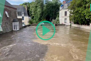En vigilance rouge, la Mayenne et le Maine-et-Loire sont déjà sous les eaux