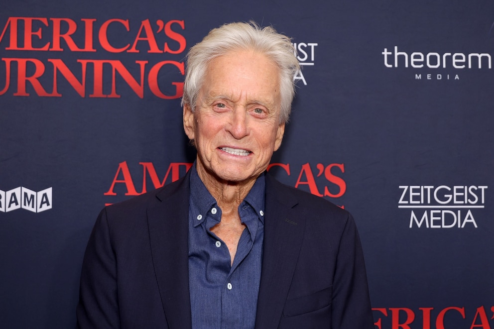 PHOTO: Michael Douglas attends an  "America's Burning" New York screening at DGA Theater on July 10, 2024 in New York City.