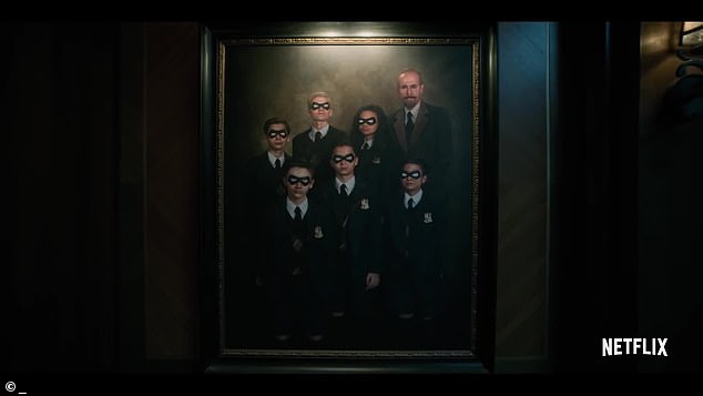 Umbrella family: When the trailer introduces the six siblings, they skip over 'Number 6,' with Vanya listed as 'Number 7'