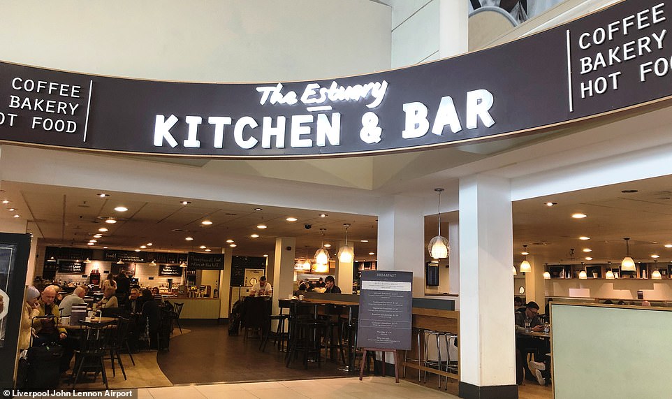 The Estuary Bar and Kitchen, which is located within Liverpool John Lennon Airport. The airport's food offering ranked highly when it came to cost 