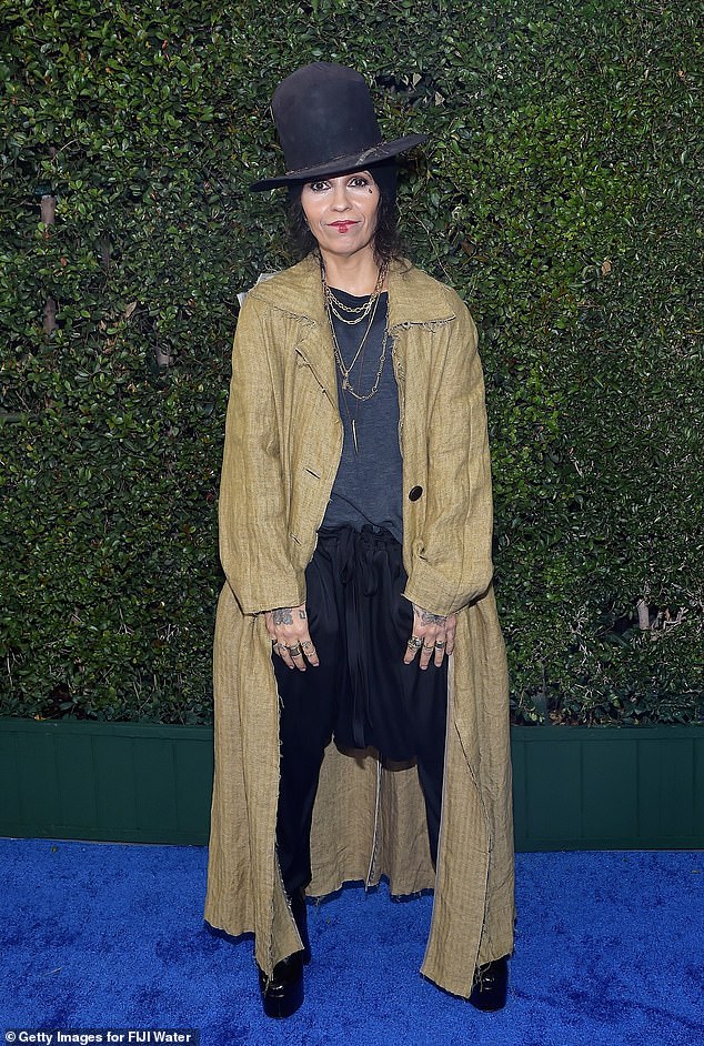 Wrote the hit: Linda Perry, the song¿s writer and producer, revealed the surprising news in an interview with Rolling Stone on Saturday (pictured Jan 13)