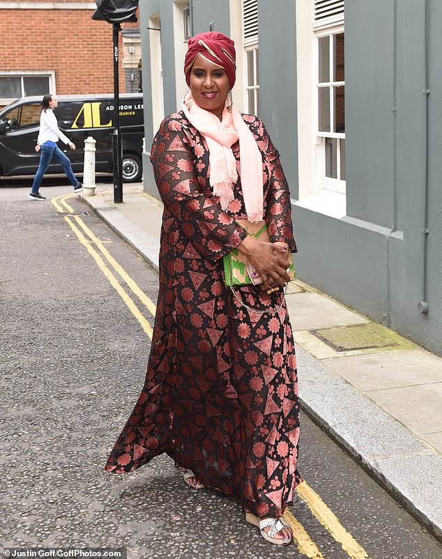 Icon: Campaigner Hibo Wardere looked gorgeous as she arrived at the awards