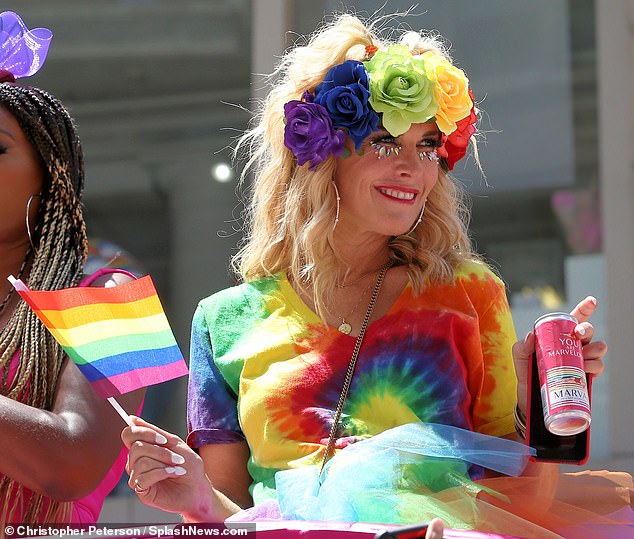 Frenemies: According to a source, the ladies avoided each other on the float throughout the entire parade