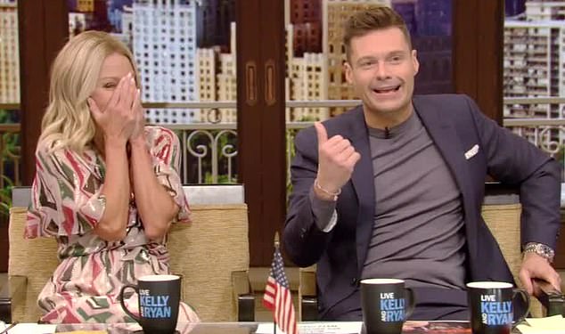 No way: Seacrest talked about his experience on his show, to an incredulous Kelly Ripa, who was in turn amused and flabbergasted by the tale along with their studio audience