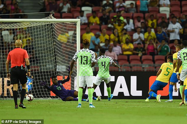 Real Madrid star Casemiro slotted home early in the second half to pull Brazil level in the tie