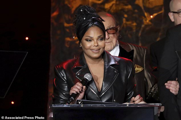 Janet Jackson didn't receive an award but was honored for her musical achievements, said she's happy to still have a career in music