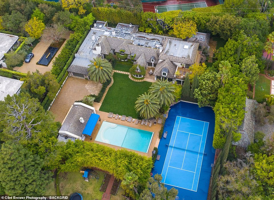 Wow factor: The sprawling property which sits on 12,108-square feet is currently on the market for a whopping $33.5million