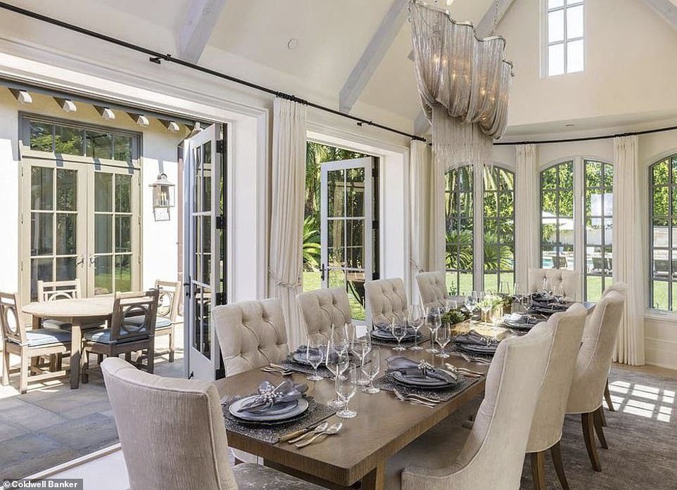 Wine and dine: The formal dining area is the perfect place for  a dinner party