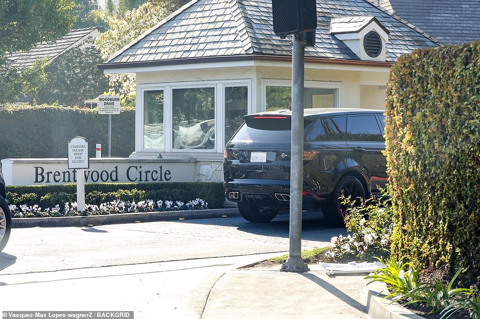 Interesting: Hailey and husband Justin are definitely in the market for some luxury real estate as last month they were seen at a $20million home with a Brentwood Circle address -with their entourage in tow in photos obtained by DailyMail.com.