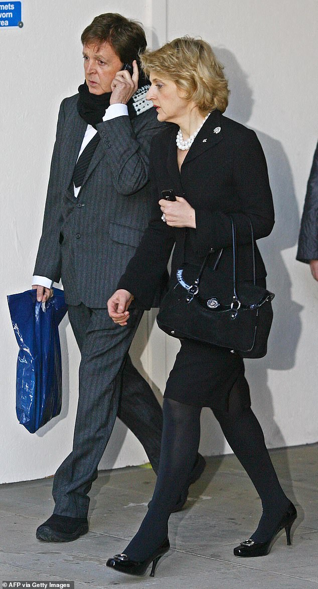 Paul McCartney and his lawyer Fiona Shackleton at the High Court in central London in 2008