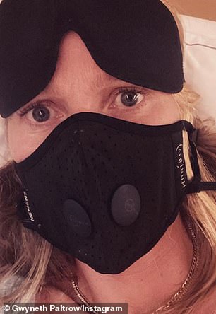 Gwyneth Paltrow , star of the 2011 pandemic drama film Contagion, tweeted a photo of herself in a silly mask with the caption: ‘I’ve already been in this movie’