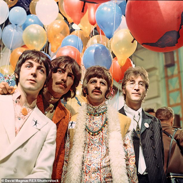 Tragedy: Eight months later, in the summer of 1957, Paul (far left) met late bandmate John Lennon (far right), who was also soon to lose his mother in a road accident aged just 17 (The Beatles pictured in 1967)