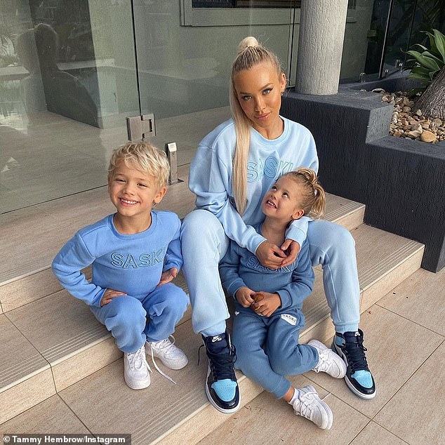 Famous: The mother of daughter Saskia, three, and son Wolf, five, now boasts 11.3 million Instagram followers and 1.31 million YouTube subscribers