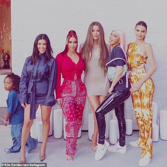 Wannabe: Last July, Kim, 39, shared a photo of herself and her four sisters Kourtney and Khloe Kardashian, and Kendall and Kylie Jenner, simply captioning the post: 'Spice Girls'