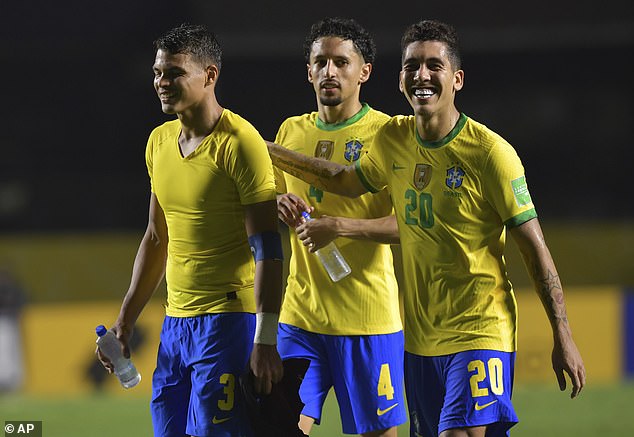 Thiago Silva (left) is idolised by team-mates and fans alike, though is now 36-years-old