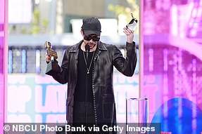 Big win! Bad Bunny accepting the award for Top Latin Artist