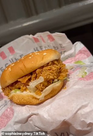 In her now-viral TikTok video , she shared her glowing review about KFC after she tried the Zinger Burger Box and a Twister