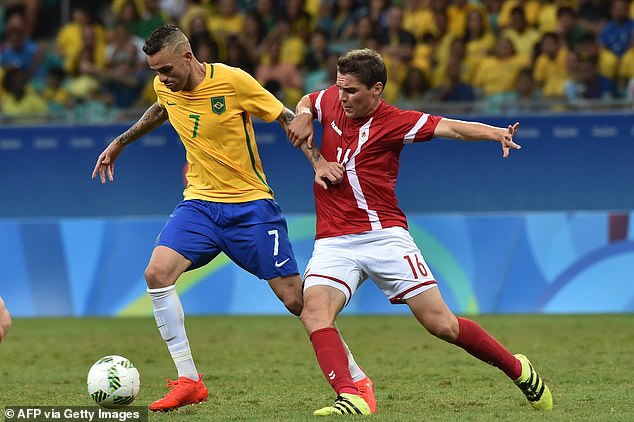 After a difficult start for Brazil to the Olympics , Luan came into the team and made the difference in a 4-0 against Denmark