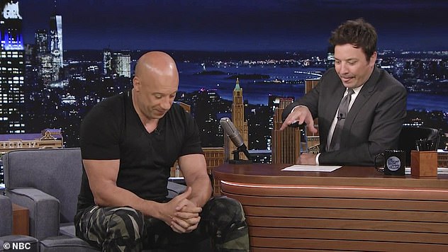 Fallon: Diesel stopped by The Tonight Show Starring Jimmy Fallon on Tuesday to promote the new film, in theaters June 25, where he opened up about working with his 10-year-old son Vincent in the movie