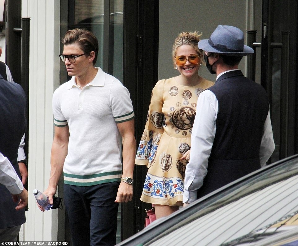 Yesterday, guests including Pixie Lott and her boyfriend Oliver Cheshire, were spotted leaving the Eden Hotel to head to Villa Aurelia for a celebratory lunch