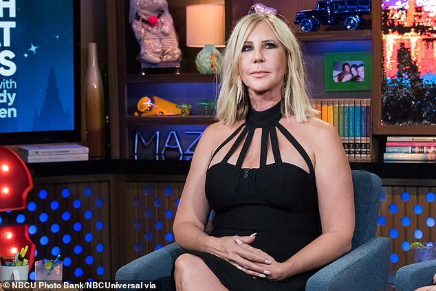 RHOC alum Vicki Gunvalson has tested positive for Covid-19, a close source told DailyMail.com. The reality star, however, refused to confirm whether she contracted the virus and claimed in a croaky voice that she was battling an 'unknown cold'