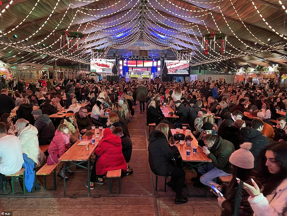 People flocked to Winter Wonderland after 48 hours of mixed messaging from Government ministers which has led to many major firms and companies calling off their annual festive celebrations