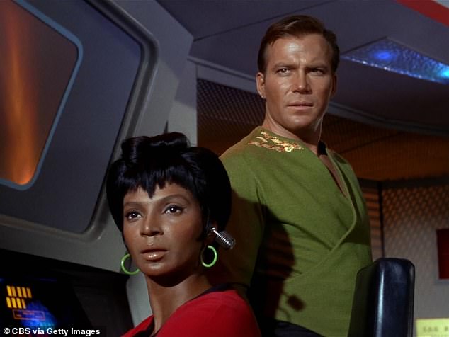 He had big fame: He became a massive star thanks to Star Trek; seen with Nichelle Nichols