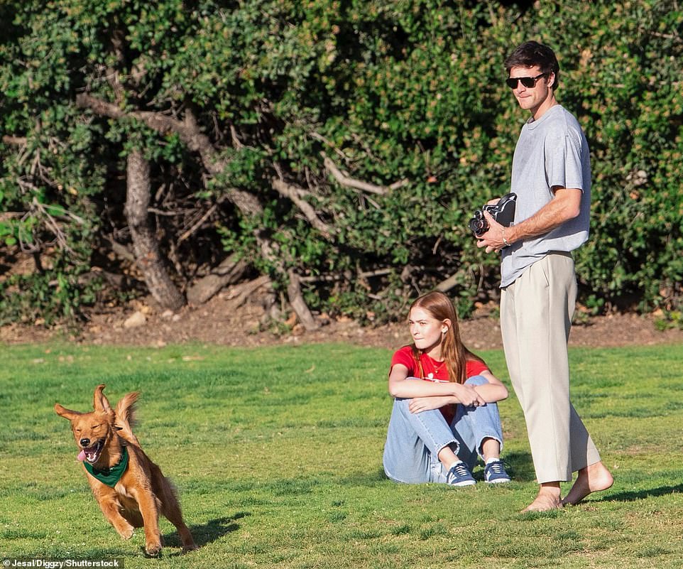 Picture of a happy couple: The pair were seen out enjoying a sunny day in LA