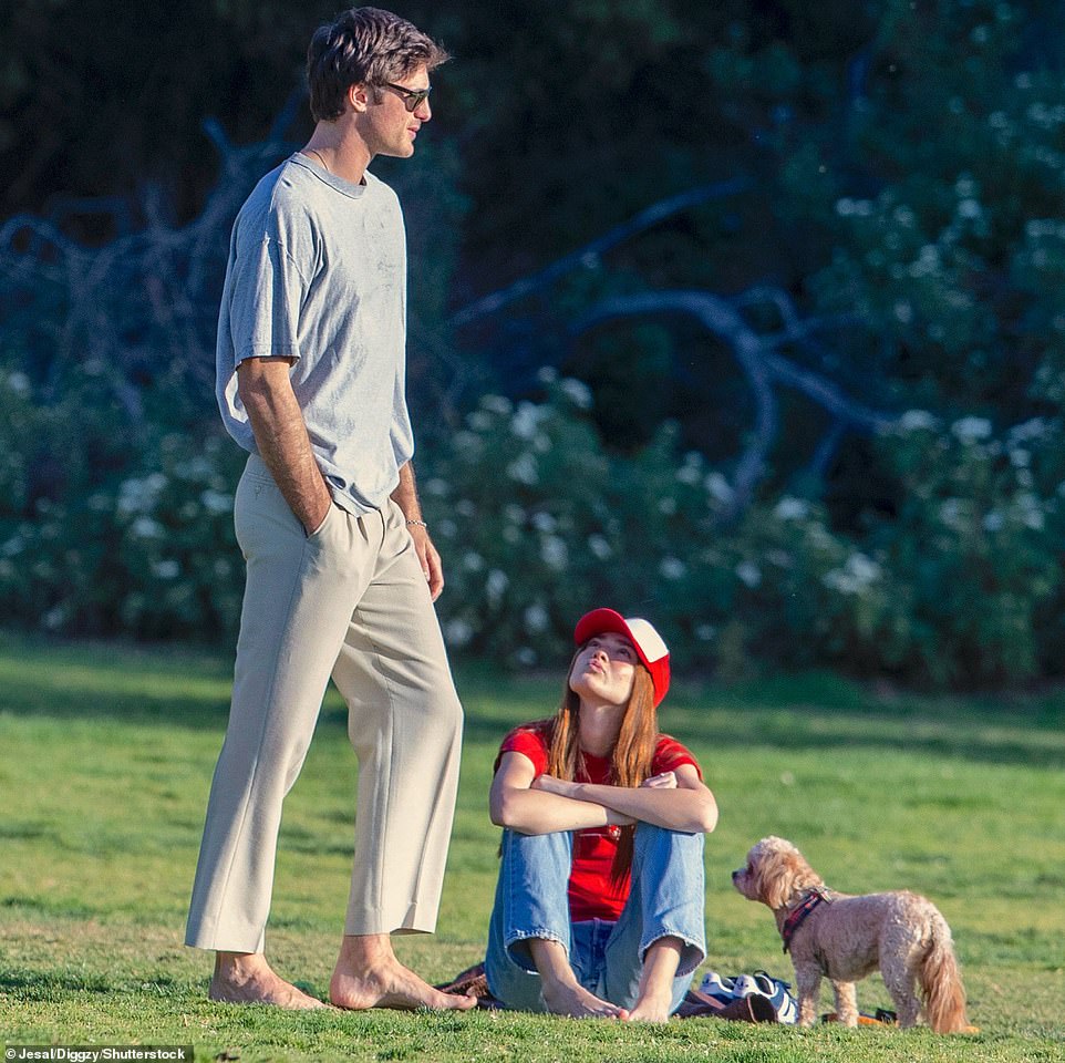 New romance? Jacob Elordi cozies up to model Bianca Finch on a sunny park date in Hollywood on Sunday