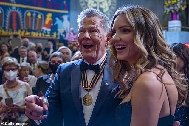 Happy! The couple shared a laugh at the annual event in Ottawa, Ontario