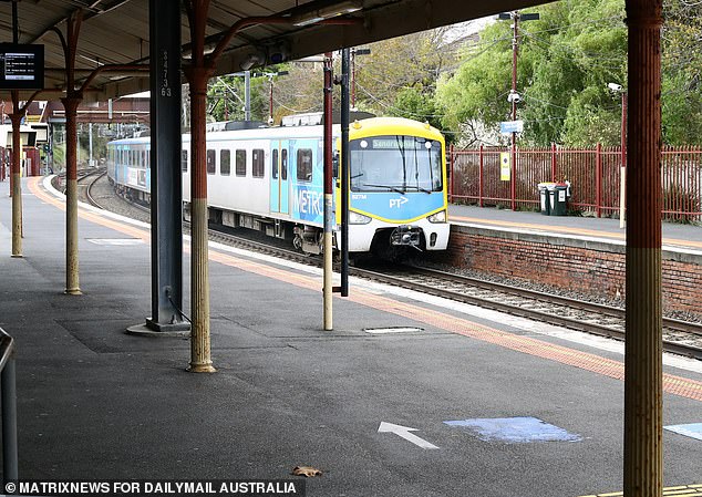 Brighton Beach train station appears clean, safe and lined with security cameras