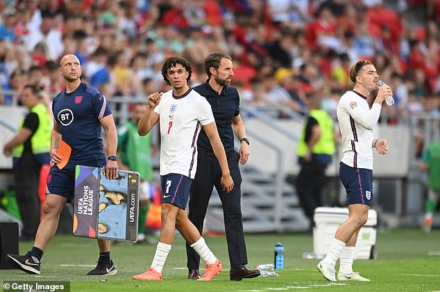 Alexander-Arnold started the 1-0 loss against Hungary on Saturday but came off after an hour