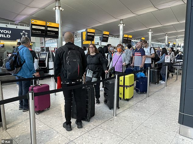 Some passengers at Heathrow resorted to sleeping on the floor as they wait for their flights to board