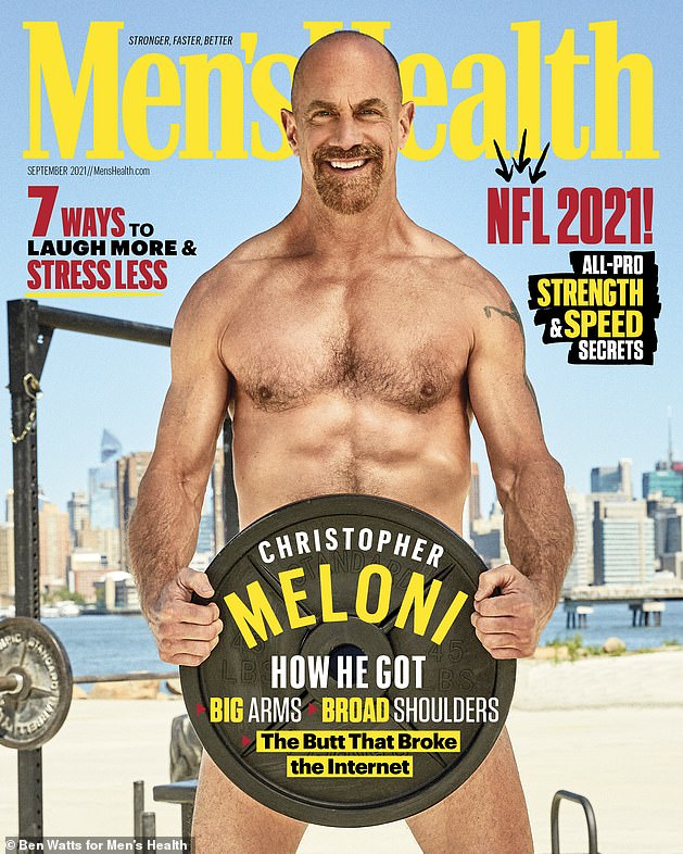 Showing skin! Christopher is no stranger to going nude as he famously was naked on the cover of Men's Health magazine last year