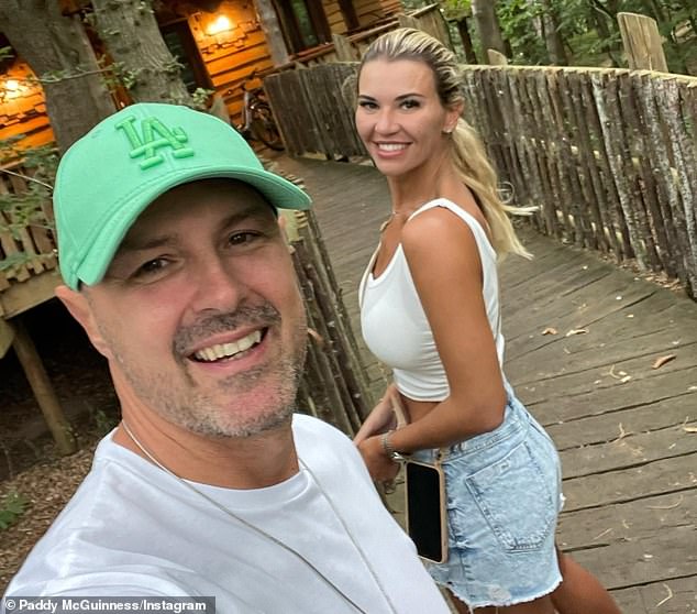 Finished: The couple are currently holidaying with their children at Nottingham Center Parcs ¿ which was said to be a make-or-break trip, with Paddy sharing an image of himself and Christine on Friday morning