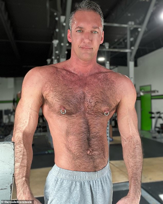 Gay porn star Silver Steele, of Houston, Texas, developed horrific blisters on his face after developing monkeypox and documented his month-long battle with the virus
