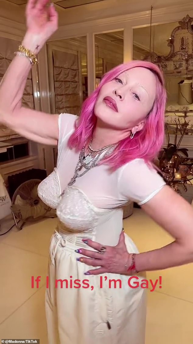 Coming out? Madonna recently sent social media into a frenzy by alluding to herself as 'gay' in a TikTok video