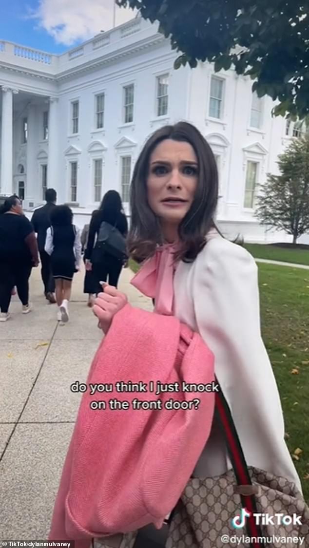 TikTok star Dylan Mulvaney, who is documenting her transition on the app, was one of the six progressive panelists to speak with President Joe Biden