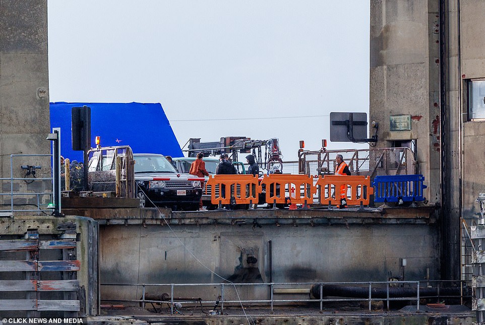 Scenes: Orange plastic fences were used to cordon off the area