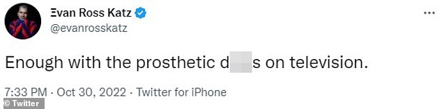 Although James did not address the speculation about his full-frontal scene, the moment sparked a firestorm on Twitter, where many users questioned whether he'd worn a prosthetic