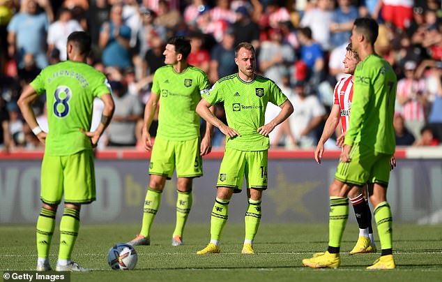 United were thrashed 4-0 by Eriksen's former club Brentford in the second game of the season